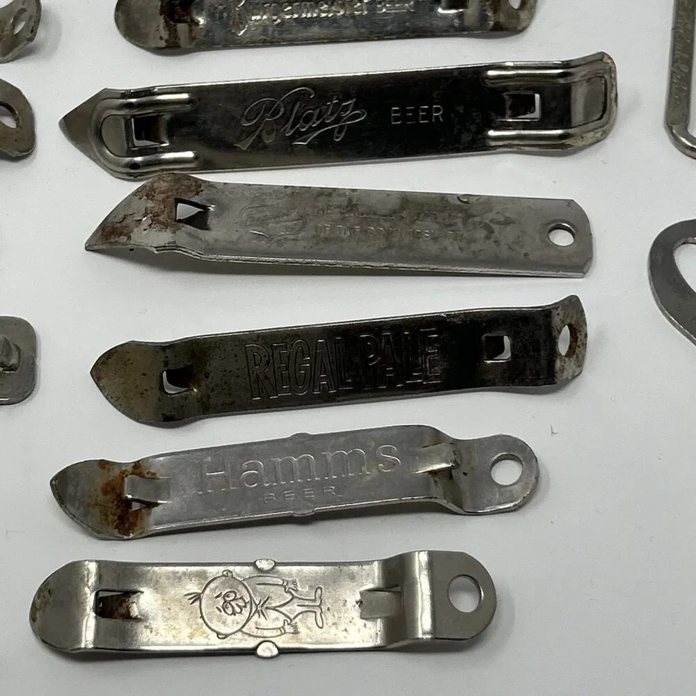 Vintage Beer Opener Church Key Blatz Coors Shasta Pabst Blue Ribbon Tuborg hamms